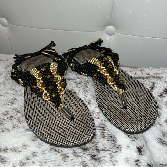 Huaraches Macrame Sandals Shoes Size 7.5 - Picture 2 of 4